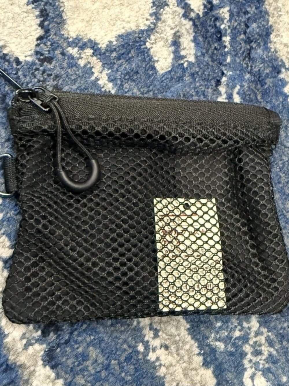MUJI Polyester Double Zipper Case S Black